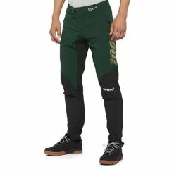 100 Percent Pantaloni Lunghi 100% R-Core X Senza Fondello Verde Scuro Nero