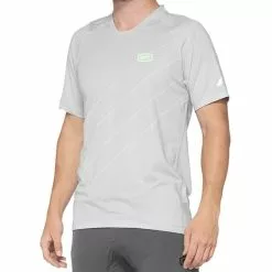 100 Percent Maglia 100% Celium Manica Corta Grigio Lime