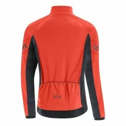 Completo Gore Wear C3 Thermo GORE-TEX INFINIUM™ Nero Rosso Aranciato -Negozio online Maglie ciclismo Italia 100644ay99 2