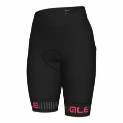 ALE Pantaloncini Alé Solid Traguardo Nero Rosa Donna