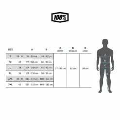 100 Percent Pantaloni Corti 100% R-Core Senza Fondello Nero -Negozio online Maglie ciclismo Italia GUIA TALLES 100 HOME ST V1 10