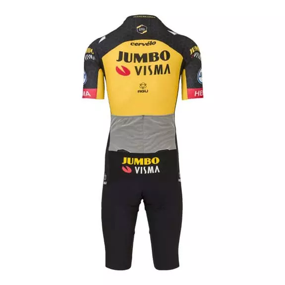 AGU Body Integrale Team Jumbo-Visma 2021 Premium Giallo Nero 2 AGU Body Integrale Team Jumbo-Visma 2021 Premium Giallo Nero - immagine 2