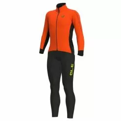 ALE Completo Alé Fondo Winter Arancione Nero