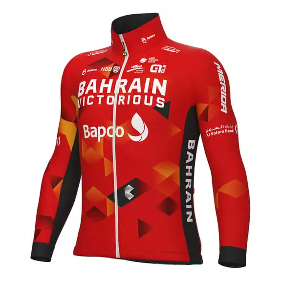 ALE Completo Bahrain-Victorious 2022 Prime Rosso Nero Scuro 2 ALE Completo Bahrain-Victorious 2022 Prime Rosso Nero Scuro - immagine 2