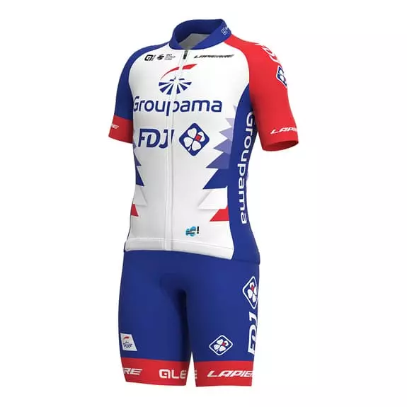 ALE Completo Alé Groupama-FDJ 2022 Bianco Blu Rosso Bambini 1 ALE Completo Alé Groupama-FDJ 2022 Bianco Blu Rosso Bambini
