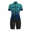 ALE Completo Alé Flags Limited Edition Solid Traguardo Blu Turchese Donna