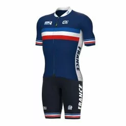 ALE Completo Fédération Française De Cyclisme 2022 Prime Nero Blu-grigio