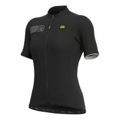 ALE Maglia Alé Color Block Manica Corta Nero Donna
