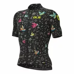 ALE Maglia Alé Versilia Manica Corta Nero Multicolor