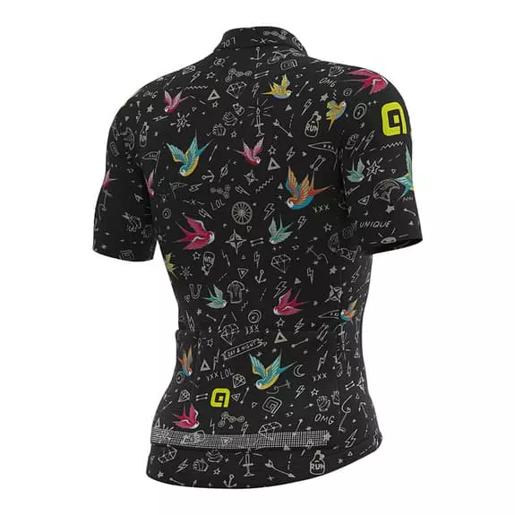 ALE Maglia Alé Versilia Manica Corta Nero Multicolor 2 ALE Maglia Alé Versilia Manica Corta Nero Multicolor - immagine 2