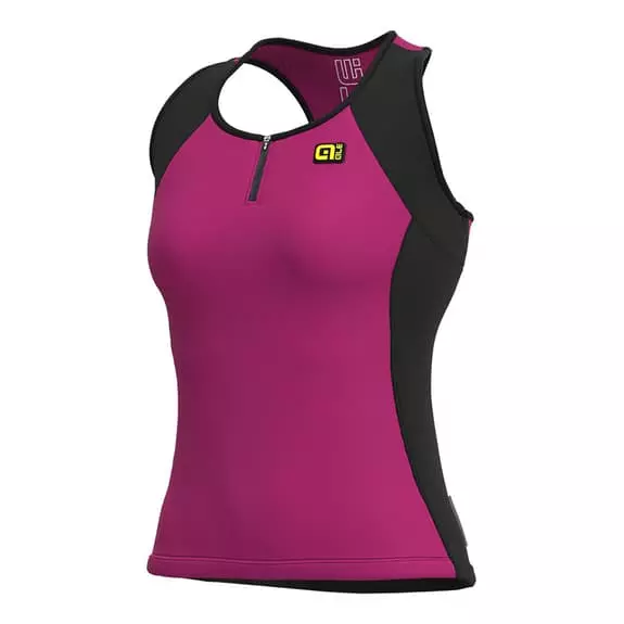 ALE Completo Alé Color Block Traguardo Senza Maniche Lilla Nero Donna 2 ALE Completo Alé Color Block Traguardo Senza Maniche Lilla Nero Donna - immagine 2