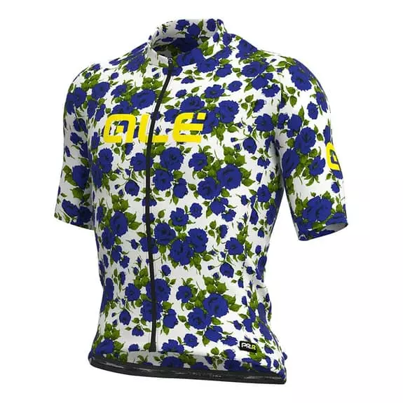 ALE Maglia Alé Roses Manica Corta Blu Bianco 1 ALE Maglia Alé Roses Manica Corta Blu Bianco