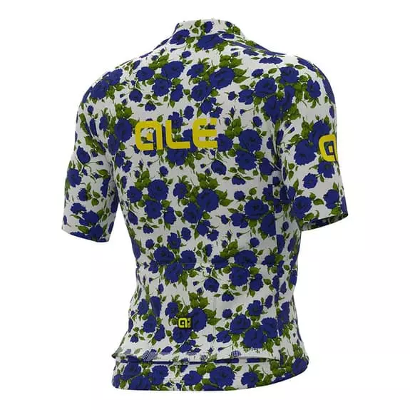 ALE Maglia Alé Roses Manica Corta Blu Bianco 2 ALE Maglia Alé Roses Manica Corta Blu Bianco - immagine 2