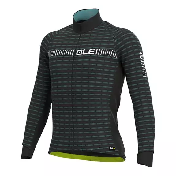 ALE Maglia Alé Green Road Manica Lunga Nero Bianco 1 ALE Maglia Alé Green Road Manica Lunga Nero Bianco
