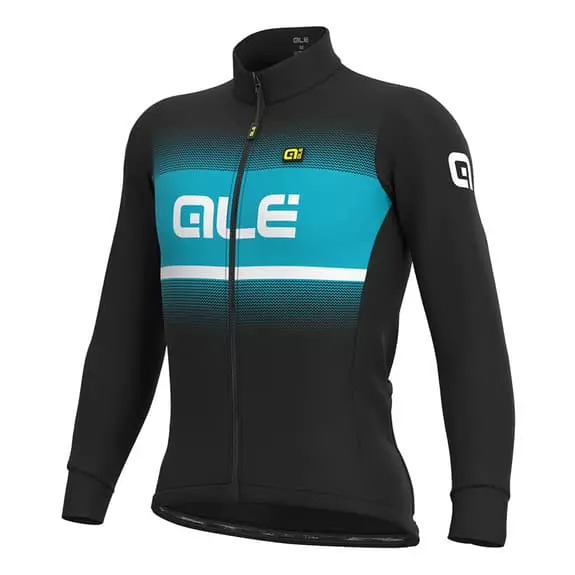 ALE Maglia Alé Blend Manica Lunga Nero Turchese 1 ALE Maglia Alé Blend Manica Lunga Nero Turchese
