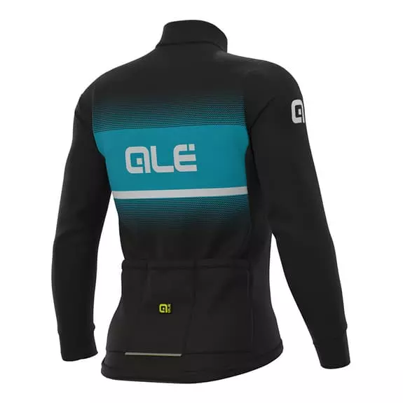 ALE Maglia Alé Blend Manica Lunga Nero Turchese 2 ALE Maglia Alé Blend Manica Lunga Nero Turchese - immagine 2