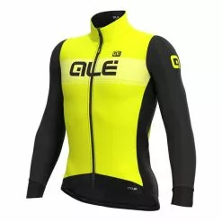 ALE Maglia Alé Logo Manica Lunga Giallo Fluo Nero