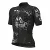 ALE Maglia Alé PRR Skull Manica Corta Nero Bianco