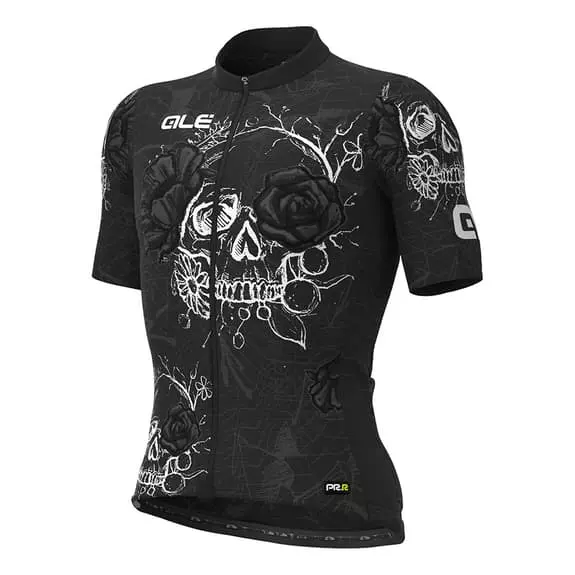 ALE Maglia Alé PRR Skull Manica Corta Nero Bianco 1 ALE Maglia Alé PRR Skull Manica Corta Nero Bianco