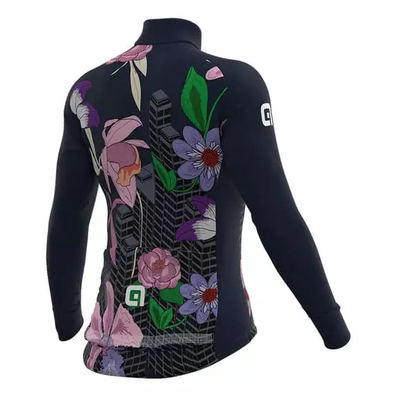 ALE Maglia Alé PRR City Manica Lunga Blu Marino Multicolor Donna 2 ALE Maglia Alé PRR City Manica Lunga Blu Marino Multicolor Donna - immagine 2