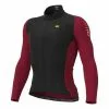 ALE Maglia Alé R-EV1 Warm Race 2.0 Manica Lunga Nero Rosso Scuro