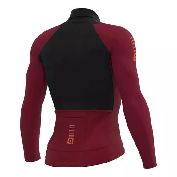 ALE Maglia Alé R-EV1 Warm Race 2.0 Manica Lunga Nero Rosso Scuro 2 ALE Maglia Alé R-EV1 Warm Race 2.0 Manica Lunga Nero Rosso Scuro - immagine 2