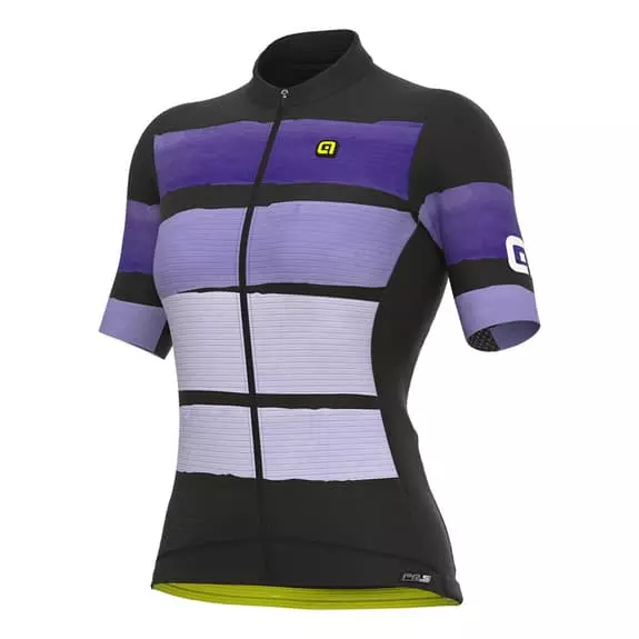 ALE Maglia Alé PRS Track Manica Corta Violetto Nero Donna 1 ALE Maglia Alé PRS Track Manica Corta Violetto Nero Donna