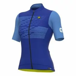 ALE Maglia Alé PRS Logo Manica Corta Blu Donna