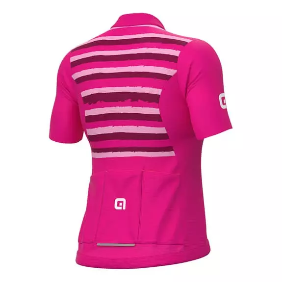 ALE Maglia Alé Solid Waves Manica Corta Rosa Donna 2 ALE Maglia Alé Solid Waves Manica Corta Rosa Donna - immagine 2