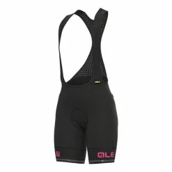 ALE Salopette Alé PRR Sella Plus Nero Rosa Fluo Donna