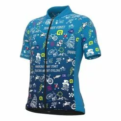 ALE Maglia Alé Vibes Manica Corta Turchese Bambini
