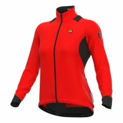 ALE Maglia Alé Klimatik K-Idro Manica Lunga Rosso Chiaro Nero Donna