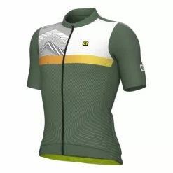 ALE Maglia Alé PRS Zig Zag Manica Corta Verde Bianco Arancio