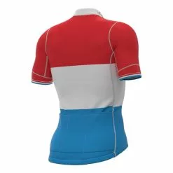 ALE Completo Alé Groupama-FDJ 2022 Luxembourg Champion PR-System Rosso Bianco Azzurro -Negozio online Maglie ciclismo Italia ale r21211047 002