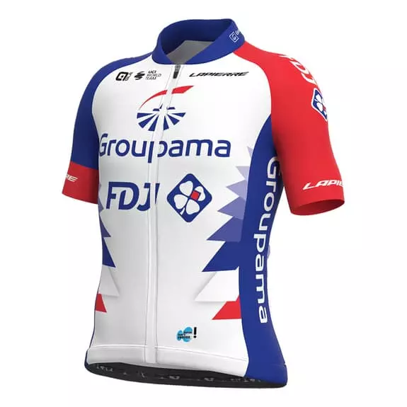 ALE Completo Alé Groupama-FDJ 2022 Bianco Blu Rosso Bambini 2 ALE Completo Alé Groupama-FDJ 2022 Bianco Blu Rosso Bambini - immagine 2