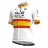 ALE Maglia Alé BTC Ljubljana Pro Cycling Team 2021 Spanish Champion Manica Corta Giallo Rosa Donna