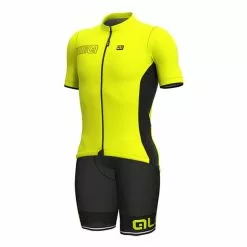 ALE Completo Alé Color Block Solid Corsa Giallo Fluo Nero
