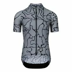 Maglia Assos Mille GT C2 Voganski Manica Corta Grigio Nero