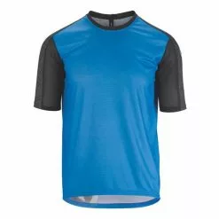 Maglia Assos Trail Manica Corta Blu Nero