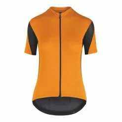 Maglia Assos Trail Womens Manica Corta Arancione Nero Donna