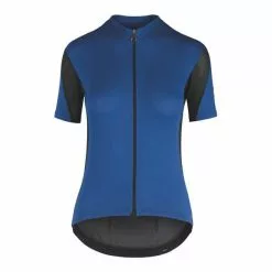 Maglia Assos Rally Womens Manica Corta Blu Scuro Nero Donna