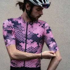 Maglia Bioracer Epic Shirt Manica Corta Rosa Nero -Negozio online Maglie ciclismo Italia bio 11506gcd 006