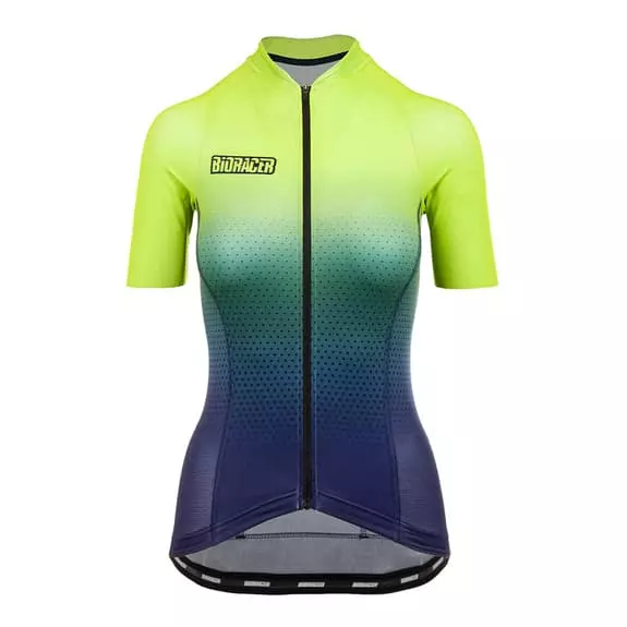 Maglia Bioracer Vesper Manica Corta Blu Verde Donna 1 Maglia Bioracer Vesper Manica Corta Blu Verde Donna