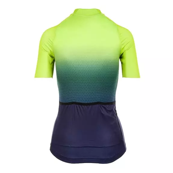 Maglia Bioracer Vesper Manica Corta Blu Verde Donna 2 Maglia Bioracer Vesper Manica Corta Blu Verde Donna - immagine 2