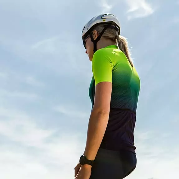 Maglia Bioracer Vesper Manica Corta Blu Verde Donna 4 Maglia Bioracer Vesper Manica Corta Blu Verde Donna - immagine 4