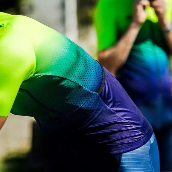 Maglia Bioracer Vesper Manica Corta Blu Verde Donna 5 Maglia Bioracer Vesper Manica Corta Blu Verde Donna - immagine 5