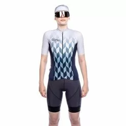 Maglia Bioracer Vesper Manica Corta Bianco Blu Marino Donna -Negozio online Maglie ciclismo Italia bio br11536dhn s22 003