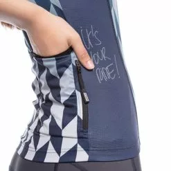 Maglia Bioracer Vesper Manica Corta Bianco Blu Marino Donna -Negozio online Maglie ciclismo Italia bio br11536dhn s22 005