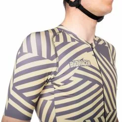Maglia Bioracer Spitfire Don Dazzle Manica Corta Giallo Grigio -Negozio online Maglie ciclismo Italia bio co br11526ddgv s22 005