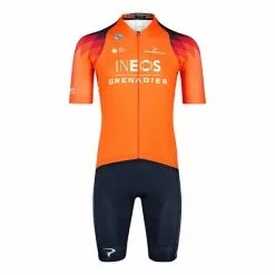 Bioracer Completo Team Ineos Grenadiers 2023 Icon Arancione Blu